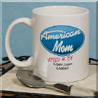 American Mom Personalized Coffee Mug